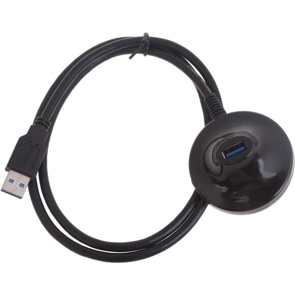 1m USB 3.0 Extension Cable Male to Female 5Gbps Data Transfer Black - Picture 1 of 3